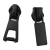 Import Alloy custom logo bag zipper puller head black metal luggage zipper slider from China