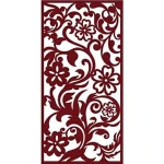 Aluminum Art Carved Flower Partition, Porch Hollowed-out Adornment Screen, Can Customize Beautiful Office Partition