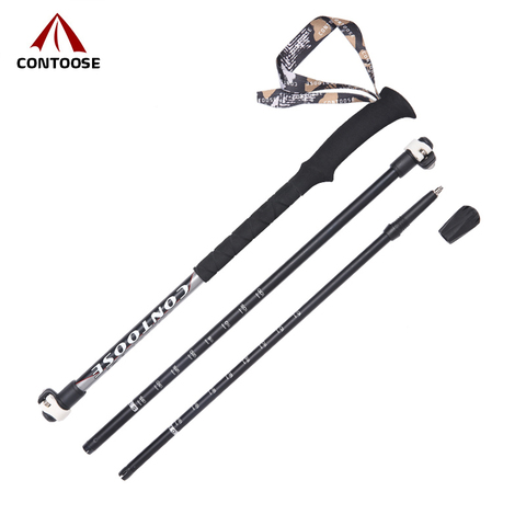 Aluminum7075 EVA 16/14/12mm Carbon multifunctional ultralight  hiking stick