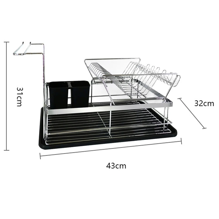 Amazon Hot sale Collapsible dish drainer with drainer board