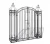 Import Amazon Hot Sale  Wrought Iron  Ornamental Garden Gate from China