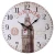 Import Amazon hot sell home decorative vintage rustic retro wood old town farmhouse wall clock from China