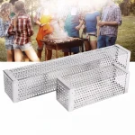 Amazon hot selling stainless steel smoking mesh tube smoker generator BQ grill smoking mesh tube squsre barbecue smoker box