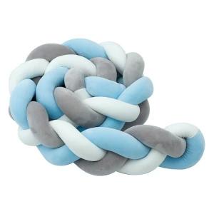 Amazon Top Seller 2020 Plush Chunky Knit Crib Bumper Cushion For Newborn Baby Cribs
