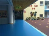 Anti-Static Modern Corridor Floor Glue Solid Color Lychee Pattern Plastic Pvc Rubber Coil Floor For Hospital School