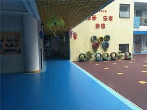 Anti-Static Modern Corridor Floor Glue Solid Color Lychee Pattern Plastic Pvc Rubber Coil Floor For Hospital School