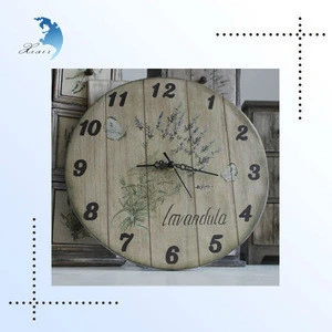 Antique London Style White Mini Gear Decorative Round Square Classic Wood Crafts Wall Floor Clock