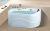 Import AOWO hot sale oval massage bathtub jakuzzy with pillow whirlpool jetted spa bathtub 1 person hot tubs from China