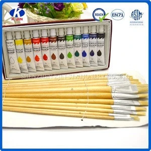 Artists oil colour paint in single tube for kids and student drawing