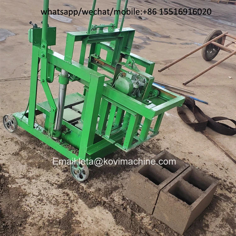 automatic hydraulic concrete cement hollow brick making machine manual block making machine