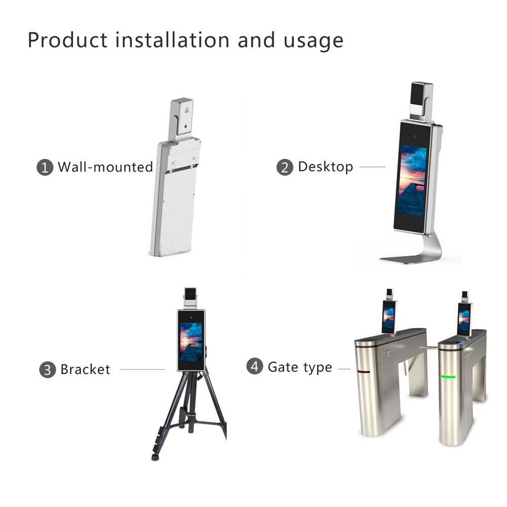 Buy Automatic Thermometer Temperature Scanner Touch Free Wall Mounted ...