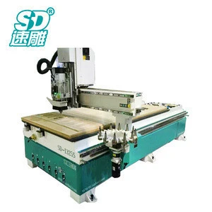 Automatic tool change cnc wood router engraving machine