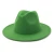 Import Autumn winter fashionable new arrival lady green felt panama woolen hat from China