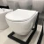 Import B8831 European Style Glossy Color Rimless Wall Mounted Toilet Bowl from China