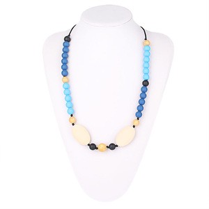Baltic Amber Teething Necklaces&amp;Non-toxic New Style Nursing Necklace Amber&amp;Food Grade silicone Beads Jewelry Sets