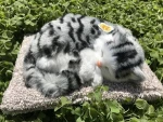 Bamboo charcoal adsorption cat environmental protection simulation toy cat electronic pet plush animals robot cat