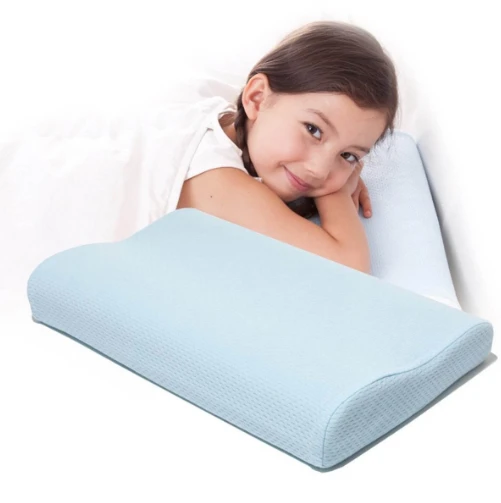Bamboo Vacuum packing Private Label Anti Snoring Memory Foam Curved Bedding Hotel Headrest contour Pillow