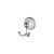 Import Bathroom hardware design Zinc made two color chrome towel ring from Taiwan
