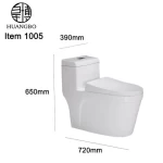Bathroom S-trap siphonic toilet bowl WC Sanitary ware toilet closet