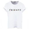 Best Friend O- Neck Cotton Fashion Blank Black Ladies T-Shirt Women T Shirt Custom Logo Tee Shirt For Girls