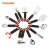 Import Best Selling Black Stainless Steel 11 Pcs Kitchen Utensils Set Cooking Tools Gadgets from China