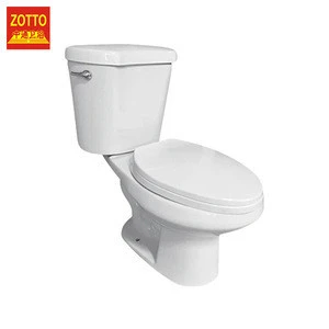 Bestselling factory round p-trap/s-trap wash down cheap price two piece toilet bowl brand made in China