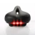 Import Bicycle Saddle Tail Light Widen MTB Cushion Road Bike Soft Comfortable Seat Spare Parts Carbon Saddle with 3led Warning Light from China