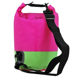 Big Promotion waterproof pvc bag with zipper pocket combine color free for outdoor sports