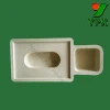 Biodegradable electronic accessories molded bamboo bagasse pulp packaging tray