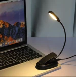 Biumart USB LED Fishing Flexible Work Study Rechargeable Student Eye Protection Reading Lamp Book Light