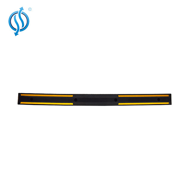 Black and Yellow 2 Meter Length Car Parking Wheel Stopper for Curbs and Vehicles