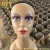Import black female mannequin wig display head mannequin female female realistic makeup mannequin head Red lips from China