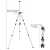 Import Black portable sketch easel adjustable aluminum easel advertising display tripod from China