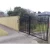 Import Black wrought iron gate door swing gate design for house/garden from China