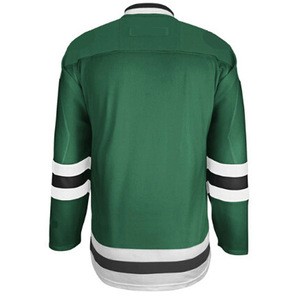 Blank Soild Green ice hockey jerseys wholesale in stock