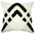 Import Boho Tufted Cotton Woven Decorative Lumbar Throw Pillow Covers Set, Simple Design Cushion Cover 18x18 Inches (Black Off White) from China