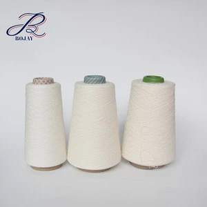 Bojay Good Reputation Wholesale 100% Linen Yarn 36 Nm/1 Flax yarn semi-bleahced short fiber For Knitting amp weaving long Fiber
