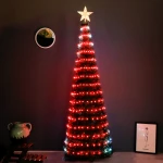 Bolylight New Design Outdoor Green Cable Tree Garden Christmas Decoration Led fairy light tree lamp with remote