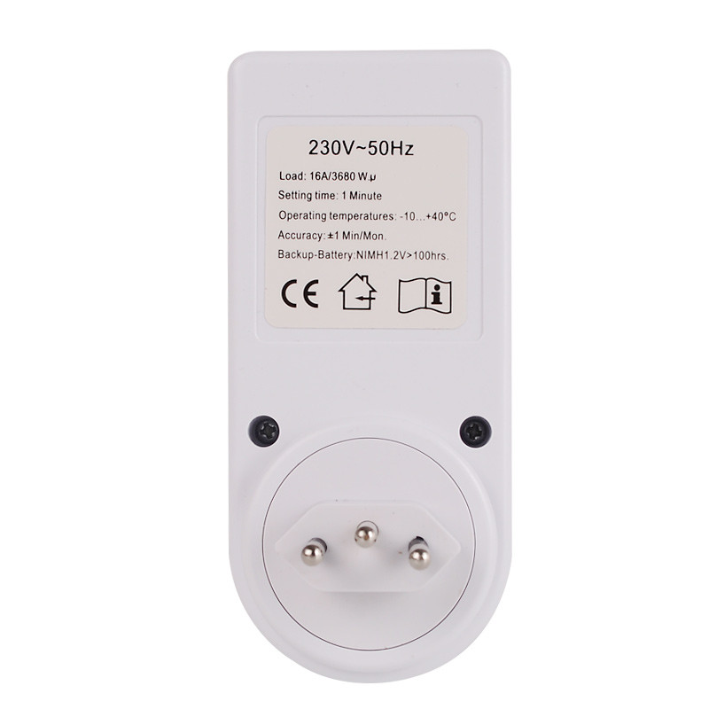 Buy Br Plug Digital Weekly Programmable Electrical Wall Plug-in Power ...