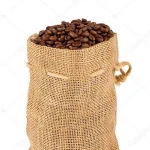 Brazilian raw green coffee roasted brown coffee