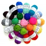 Brightly-dyed  hand woven Hank crochet  acrylic bulk100% recycled  for knitting egypt yarn