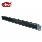 Brush panel suitable for 19'' server rack for cable entry