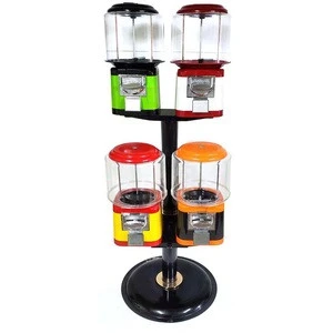 Candy Vending Machine Dispenser Red Black Set for Sale with Customized Color