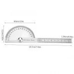 Carpenter Stainless Steel 0-180 Degree Protractor Arm Measuring Ruler Rotary Angle Finder Tool Electronic Protractor