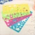 Import Cartoon plastic ruler special template art drawing ruler puzzle stationery children kaleidoscope cartoon learning ruler price from China