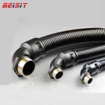 CE ROHS Reach Certificate High Quality Metric Elbow PVC Flexible Conduit Fittings with Metal External Thread
