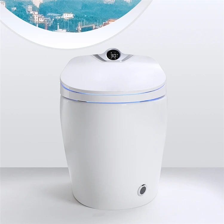 Ceramic bathroom heated bidet auto flush sensor intelligent closestool smart electric automatic wc toilets