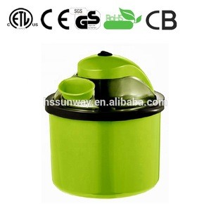 CH-I02  Hot sale colorful electric Ice Cream Maker with a transparent lid 1.4L capacity great for icecream frozen yogurt sherbet