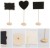 Import Chalkboard Signs with Stand Mini Blackboard Labels Erasable Tabletop Memo Message Black Board On Wooden Base for Wedding from China