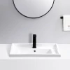 Chaozhou Sanitary Ware Low Price Oem Elegant Rectangular Decorative Washbasin Bathroom Sink Cabinet Art Ceramic Hand Wash Basin